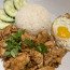 Fried Egg Rice With Chicken